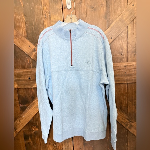New Tommy Bahama Reversible Fleece Half-Zip Sweatshirt Men’s XL - Picture 1 of 8